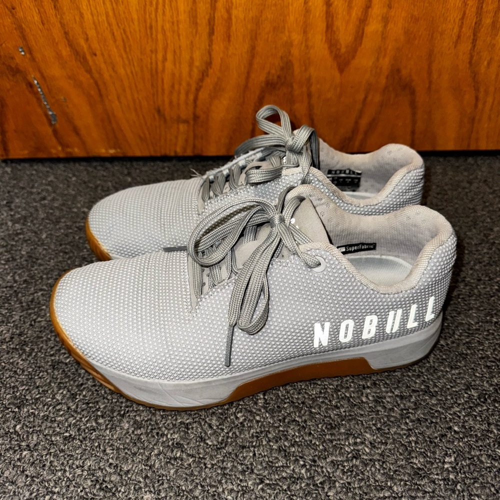 NOBULL Light Gray Knit Training Shoe with Gum Outsole - Picture 11 of 13